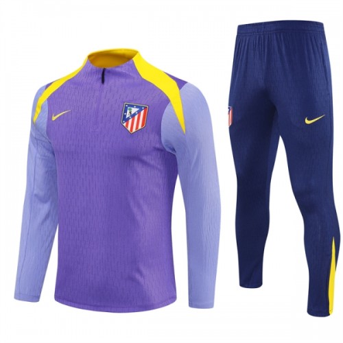 Atlético Madrid Felpe da Allenamento Quarto-Zip 2025-26 Viola - Uomo Atlético Madrid Felpe da Allenamento Quarto-Zip 2025-26 Viola - Uomo